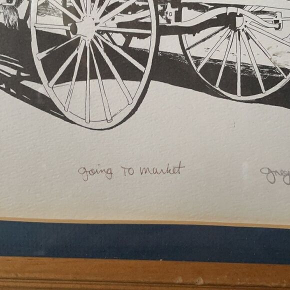 Greg Kempfs “Going to Market” Lithograph Print Numbered and Signed - Picture 7 of 15